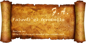 Faluvégi Annabella névjegykártya
